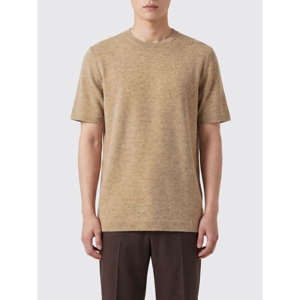 Zegna T-Shirt Men Camel